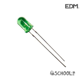Diodo led verde 5mm (artesanato) 1,9v