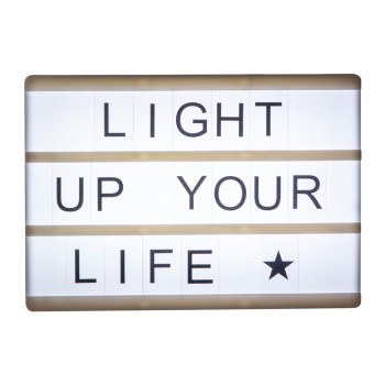 Caixa mensagem luminoso 15x10,5x4cm