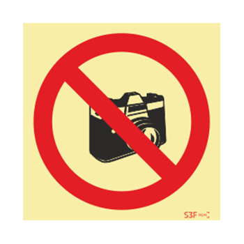 Sinal proibido fotografar