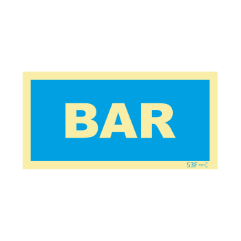 Sinal de informação de bar