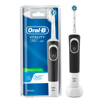 ult. unidades oral b escova de dentes vitality 100 crossaction preto recarregável