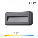 Aplique led 6w 150 lumens 4.000k luz dia ip65 retângular edm