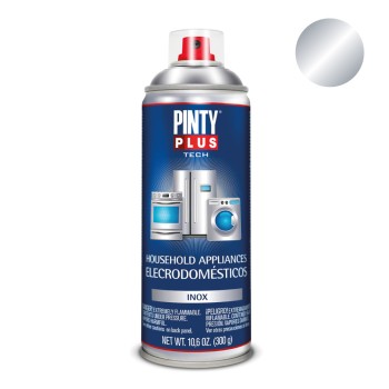 Tinta em spray pintyplus tech inox electrodomesticos e150 spray 520cc