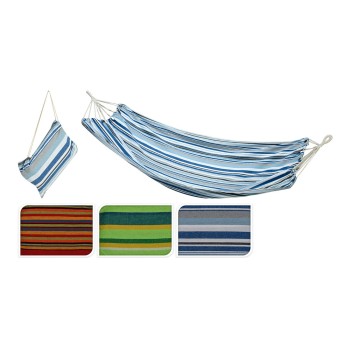 Cama de rede de algodão e poliéster 100x200cm cores variadas