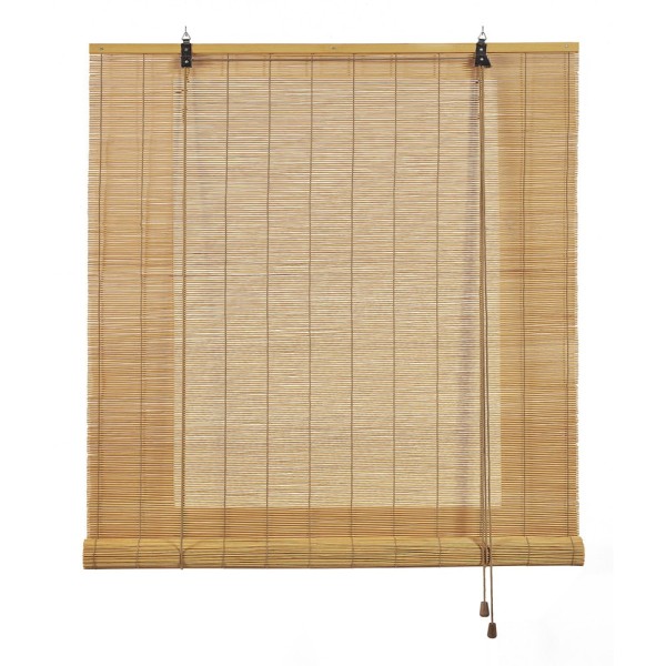 Estore de rolo bambu ocre manga 120x175cm cintacor - storplanet