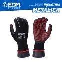 Luvas indústria metalúrgica nylon/lycra revestido de nitrilo tamanho 7 edm