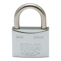 Cadeado de aço inox 30 inoxidavel 30mm. com 2 chaves. arco normal. ifam