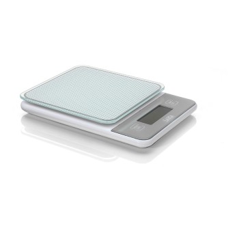 Balança de cozinha eletrónica branco 5kg com bateria recarregável ks1320 laica