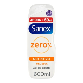 Sanex zero gel pele seca 600ml