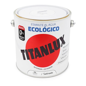 Esmalte ecológico à base de água acetinado branco 2,5l titanlux 01t056625