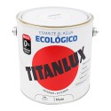 Esmalte ecológico à base de água mate branco 2,5l titanlux 02t056625
