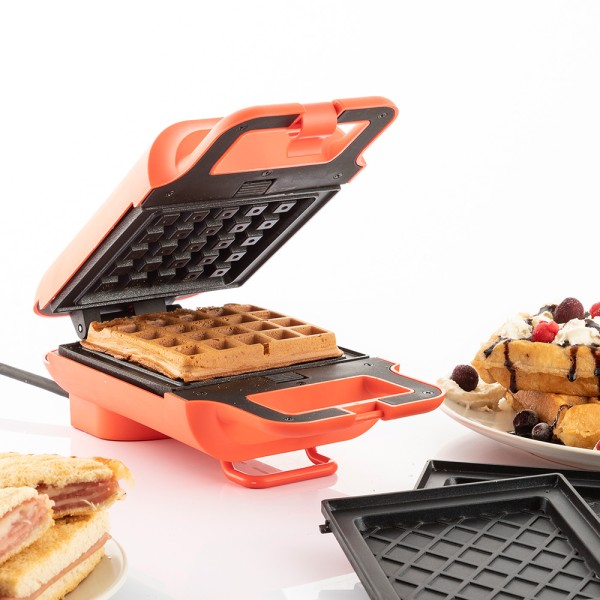 Máquina de waffles/tostas 2 em 1, 600w v0103346 innovagoods