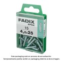 Caixa m 15 unid. parafuso rosca chapa cr zinco 4,2x25mm fadix