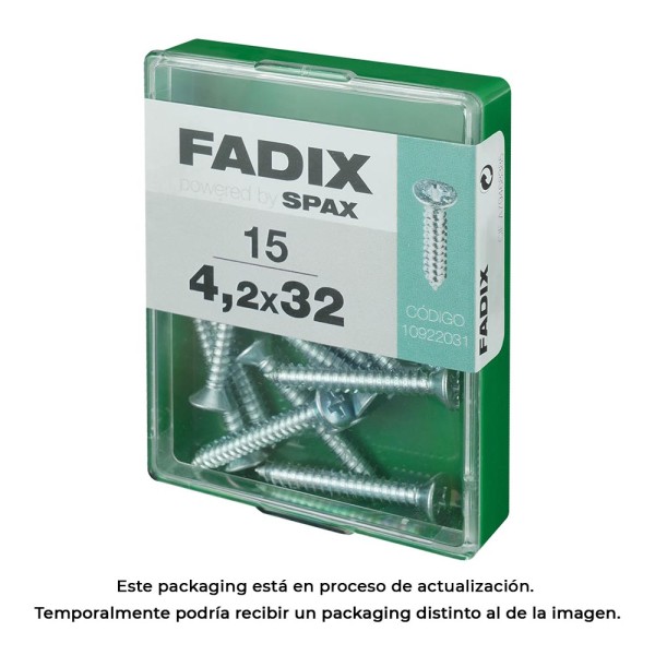 Caixa m 15 unid. parafuso rosca chapa cr zinco 4,2x32mm fadix