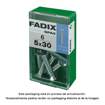 Caixa s 6 unid. parafuso metrico cp m 5x30mm fadix