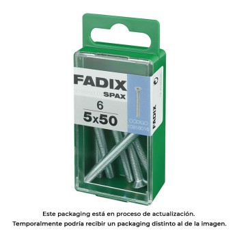 Caixa s 6 unid. parafuso metrico cp m 5x50mm fadix