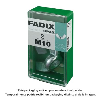 Caixa s 2 unid. porca auto-bloqueio zinco m 10 fadix