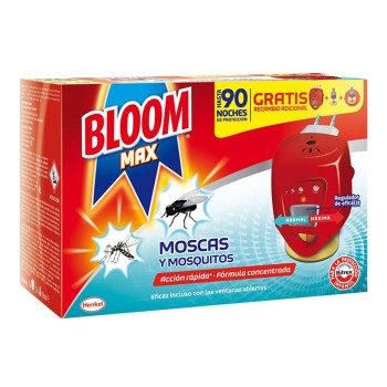Insect bloom max elétrico aparelho + 2 recargas (moscas e mosquitos)