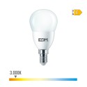 Lâmpada esférica led e14 7w 806lm 3000k luz quente ø4,8x9,5cm edm