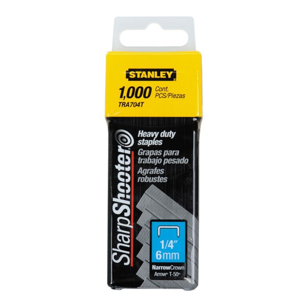 Caixa 1000 agrafos tipo g (4/11/140) 6mm 1-tra704t stanley