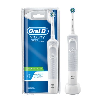 Escova de dentes elétrica oral-b vitality white cross action