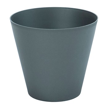 Vaso tipo cone de injeção cor antracita ø18cm plastiken