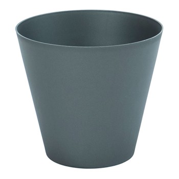 Vaso tipo cone de injeção cor antracita ø22cm plastiken
