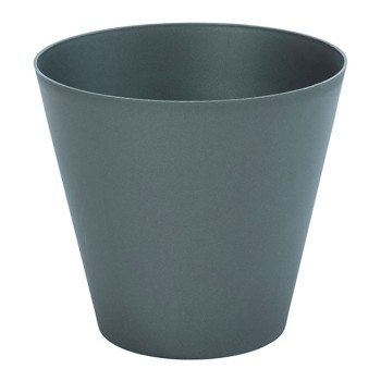 Vaso tipo cone de injeção cor antracita ø26cm plastiken