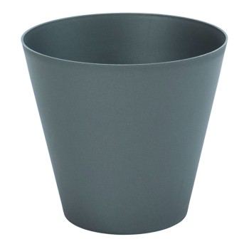 Vaso tipo cone de injeção cor antracita ø32cm plastiken