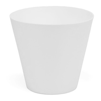 Vaso tipo cone de injeção cor branco ø32cm plastiken