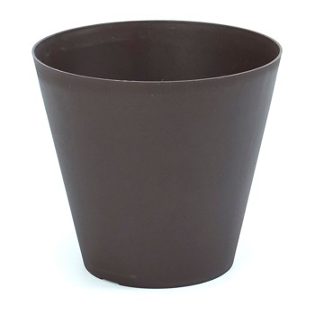 Vaso tipo cone de injeção cor bronze ø26cm plastiken