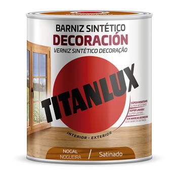 Verniz sintético decoração acetinado nogal 750ml titanlux m11100334