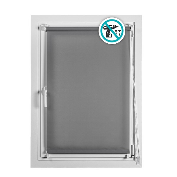 Estore de rolo clip & fix 90x180cm cinzento alcatrão cintacor - storplanet