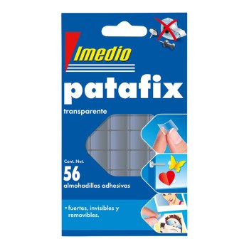 Patafix pastilhas adesivas transparentes removíveis 56 unid. 7001471 imedio