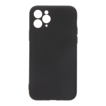 Capa preta de plástico soft touch para iphone 11 pro