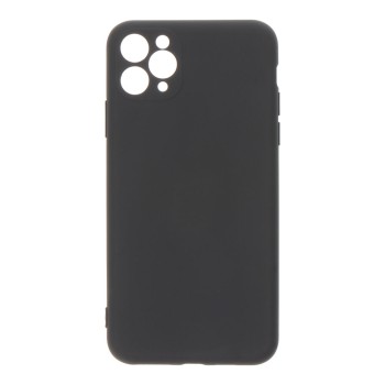 Capa preta de plástico soft touch para iphone 11 pro max