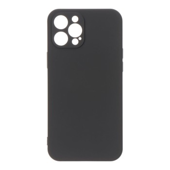 Capa preta de plástico soft touch para iphone 12 pro max