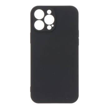 Capa preta de plástico soft touch para iphone 13 pro max