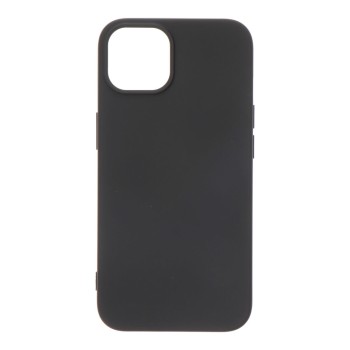 Capa preta de plástico soft touch para iphone 14