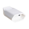 Tomada aérea com saia 10a 250v branco solera 7627