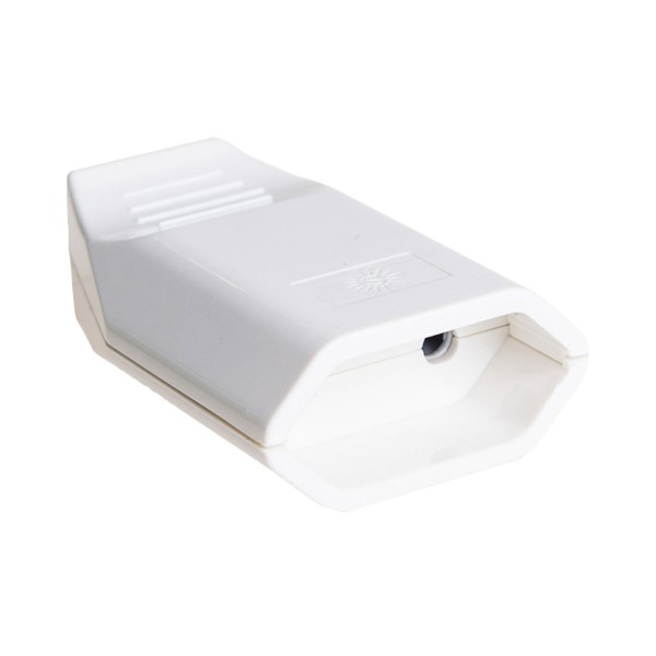 Tomada aérea com saia 10a 250v branco solera 7627