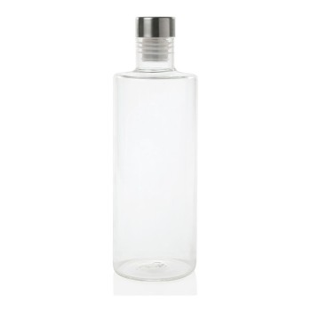 Garrafa de vidro redonda ø8x33,5cm 1,5l ms64325 andrea house