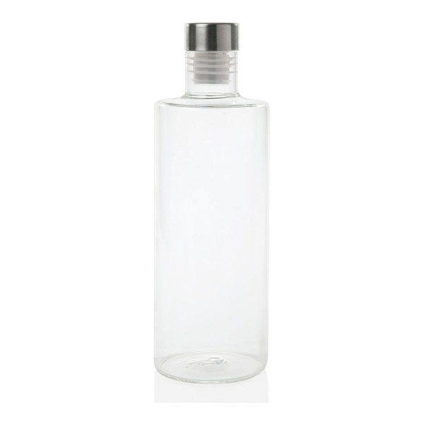 Garrafa de vidro redonda ø8x33,5cm 1,5l ms64325 andrea house