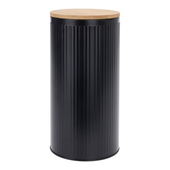 Frasco com tampa de bambu medidas: ø10,8x21cm
