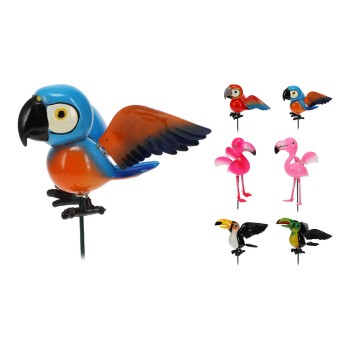 Pássaros para decorar vasos modelos sortidos medidas: 125x140x670mm