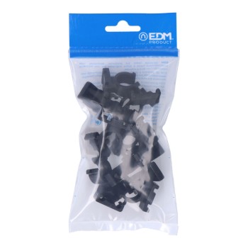 Pack 10 abraçadeiras m-16 nylon preta para ferroplast edm