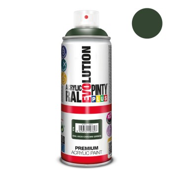 Tinta em spray pintyplus evolution 520cc ral 6020 chrome green