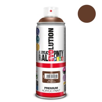 Tinta em spray pintyplus evolution 520cc ral 8011 matt nut brown