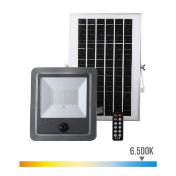 Projetor solar com sensor 100w 1.200lm 6.500k edm