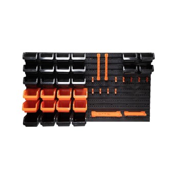 Kit de armazenamento 43 peças black+decker